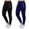Galaxy by Harvic Women's Relaxed-Fit Fleece-Lined Zipper Pockets Jogger Sweatpants, 2 Pack
